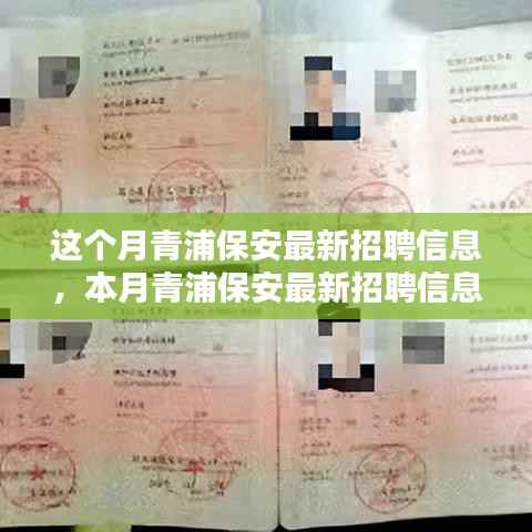 青浦保安最新招聘信息本月概览,全面解析招聘动态与要求