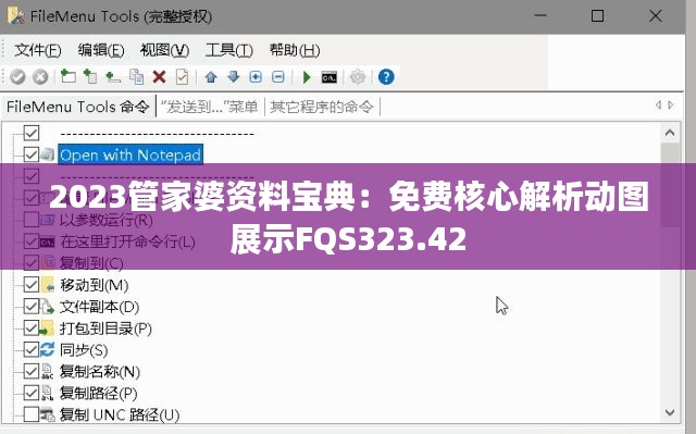 2023管家婆资料宝典:免费核心解析动图展示FQS323.42