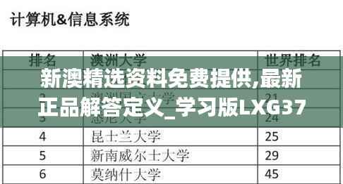 新澳精选资料免费提供,最新正品解答定义_学习版LXG375.85