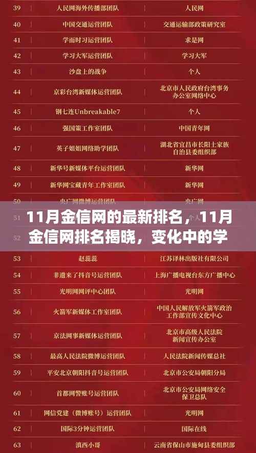 11月金信网排名揭晓,变化中的学习之旅,共赴阳光未来