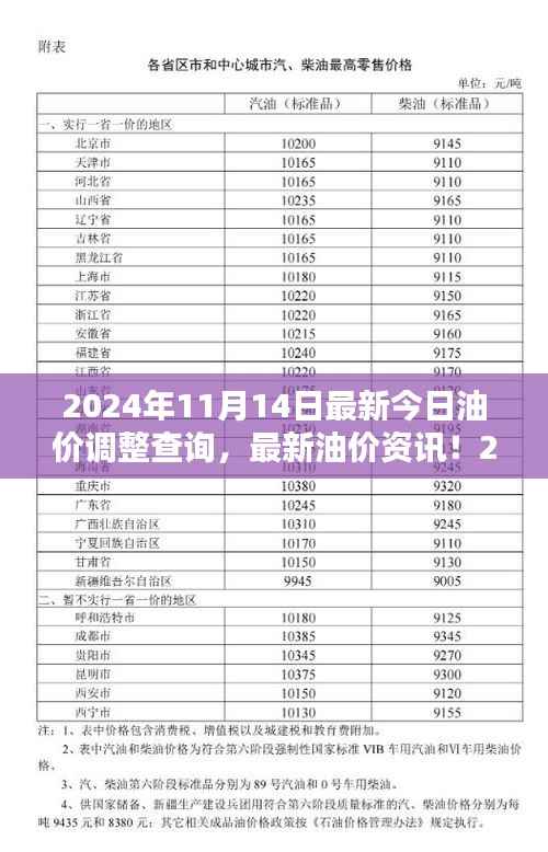 2024年11月14日油价调整最新资讯，油价调整查询与解析