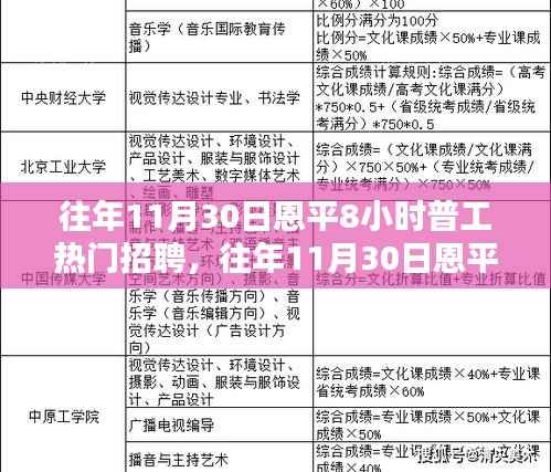 往年11月30日恩平8小时工作制普工招聘深度解析,优势与挑战聚焦点探讨