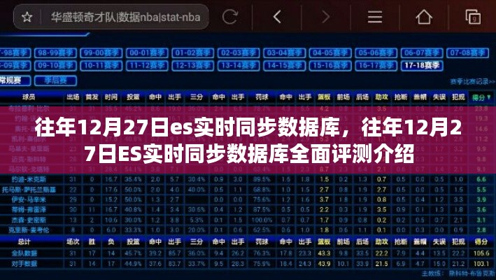 往年12月27日ES实时同步数据库,全面评测与介绍