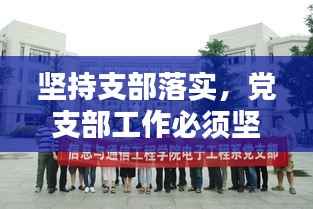 坚持支部落实，党支部工作必须坚持践行 